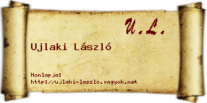 Ujlaki László névjegykártya